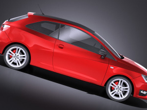 Seat Ibiza Cupra 3-door 2016 vray Model 3D
