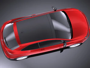 Seat Ibiza Cupra 3-door 2016 vray 3D Model