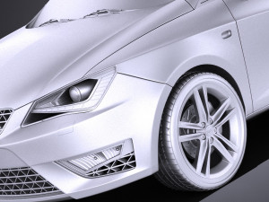 Seat Ibiza Cupra 3-door 2016 vray Model 3D