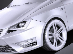Seat Ibiza Cupra 3-door 2016 vray 3D Model