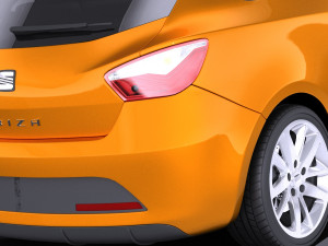 Seat Ibiza 3-door 2016 vray Modello 3D