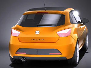 Seat Ibiza 3-door 2016 vray 3D Model