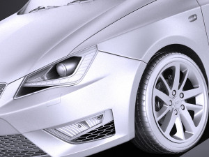 Seat Ibiza 3-door 2016 vray Modello 3D