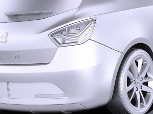 Seat Ibiza 3-door 2016 vray Modello 3D