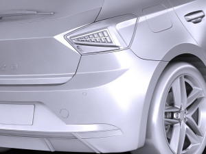 Seat Ibiza 2018 3D 模型