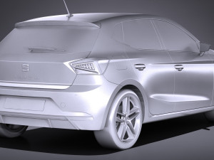 Seat Ibiza 2018 3D 模型