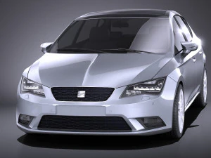 Seat Leon 2016 vray 3D Model