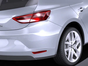 Seat Leon 2016 vray 3D Model