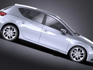 Seat Leon 2016 vray 3D Model