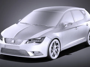 Seat Leon 2016 vray 3D Model