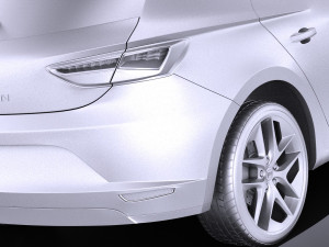 Seat Leon 2016 vray Modelo 3D