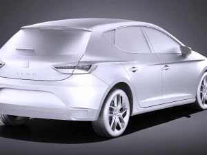 Seat Leon 2016 vray 3D Model