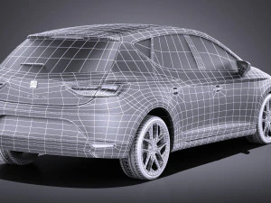 Seat Leon 2016 vray 3D Model