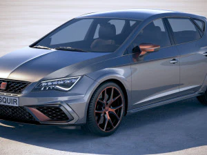 Seat Leon Cupra R 2018 3D Model