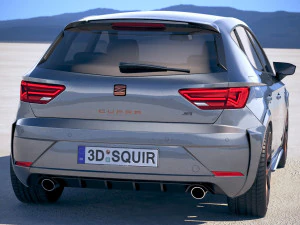 Seat Leon Cupra R 2018 3D Model