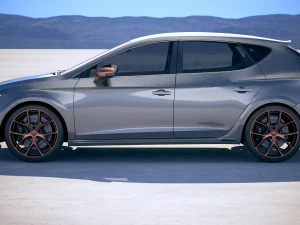Seat Leon Cupra R 2018 3D Model
