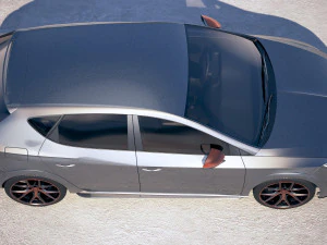 Seat Leon Cupra R 2018 3D Model