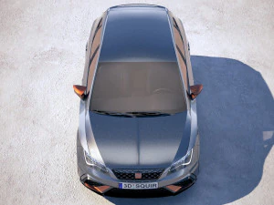 Seat Leon Cupra R 2018 3D Model