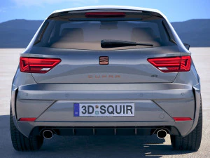 Seat Leon Cupra R 2018 3D Model