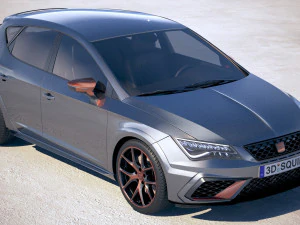 Seat Leon Cupra R 2018 3D Model
