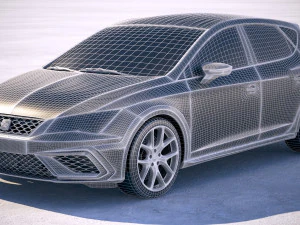 Seat Leon Cupra R 2018 3D Model