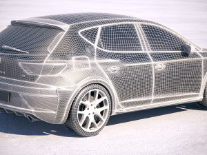 Seat Leon Cupra R 2018 Modello 3D