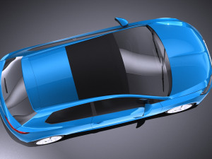 Seat Leon SC 2016 3-door vray 3Dモデル