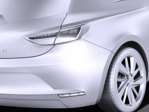 Seat Leon SC 2016 3-door vray 3Dモデル