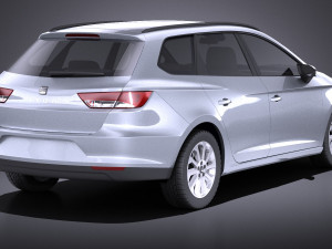 Seat Leon ST 2016 vray 3D Model