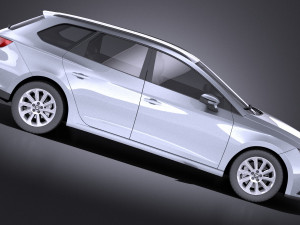 Seat Leon ST 2016 vray 3D Model