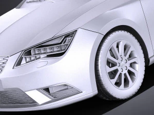 Seat Leon ST 2016 vray 3D Model