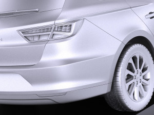 Seat Leon ST 2016 vray 3D Model