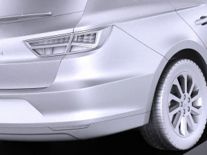Seat Leon ST 2016 vray 3D Model
