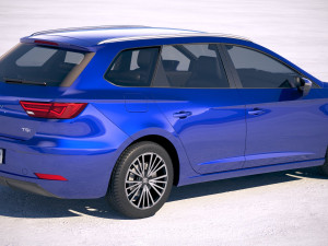 Seat Leon ST 2019 Modello 3D