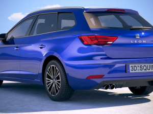 Seat Leon ST 2019 Modello 3D