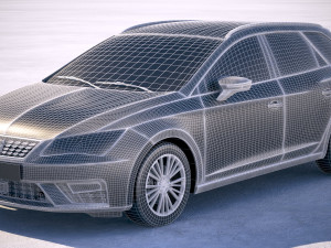 Seat Leon ST 2019 Modello 3D