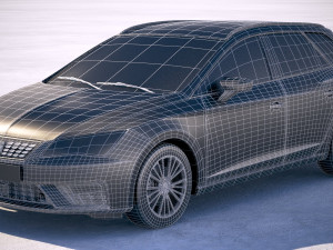 Seat Leon ST 2019 Modello 3D