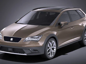 Seat Leon X-perience 2017 vray 3D Model