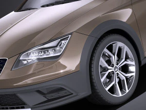 Seat Leon X-perience 2017 vray 3D Model
