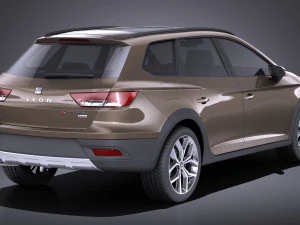 Seat Leon X-perience 2017 vray 3D Model