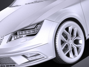 Seat Leon X-perience 2017 vray Modelo 3D