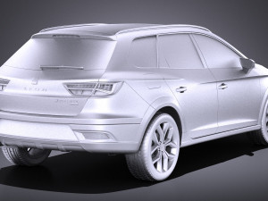 Seat Leon X-perience 2017 vray Modelo 3D