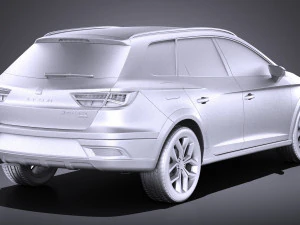 Seat Leon X-perience 2017 vray 3D Model