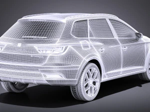 Seat Leon X-perience 2017 vray 3D Model