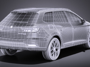 Seat Leon X-perience 2017 vray Modelo 3D