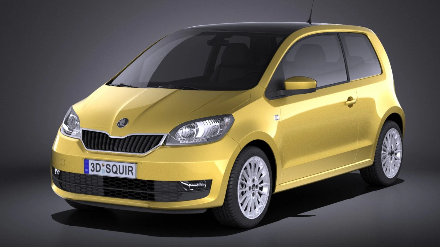 Skoda Citigo 3 portas 2017 Modelo 3D .c4d .max .obj .3ds .fbx .stl .blend