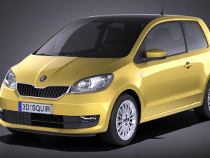 Skoda Citigo 3-door 2017 Modelo 3D