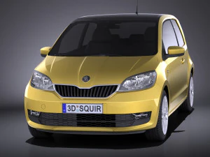 Skoda Citigo 3 portas 2017 Modelo 3D