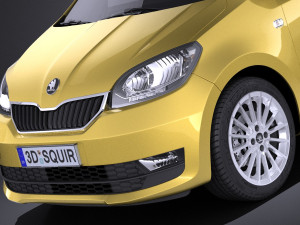 Skoda Citigo 3-door 2017 Modello 3D