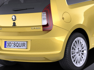 Skoda Citigo 3-door 2017 Modello 3D